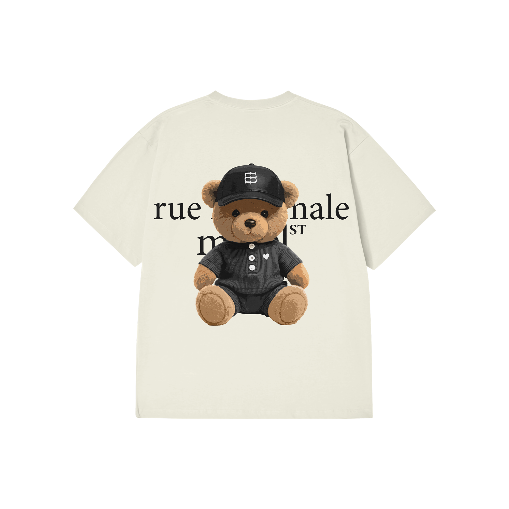 Bear Logo T-shirt - Cream
