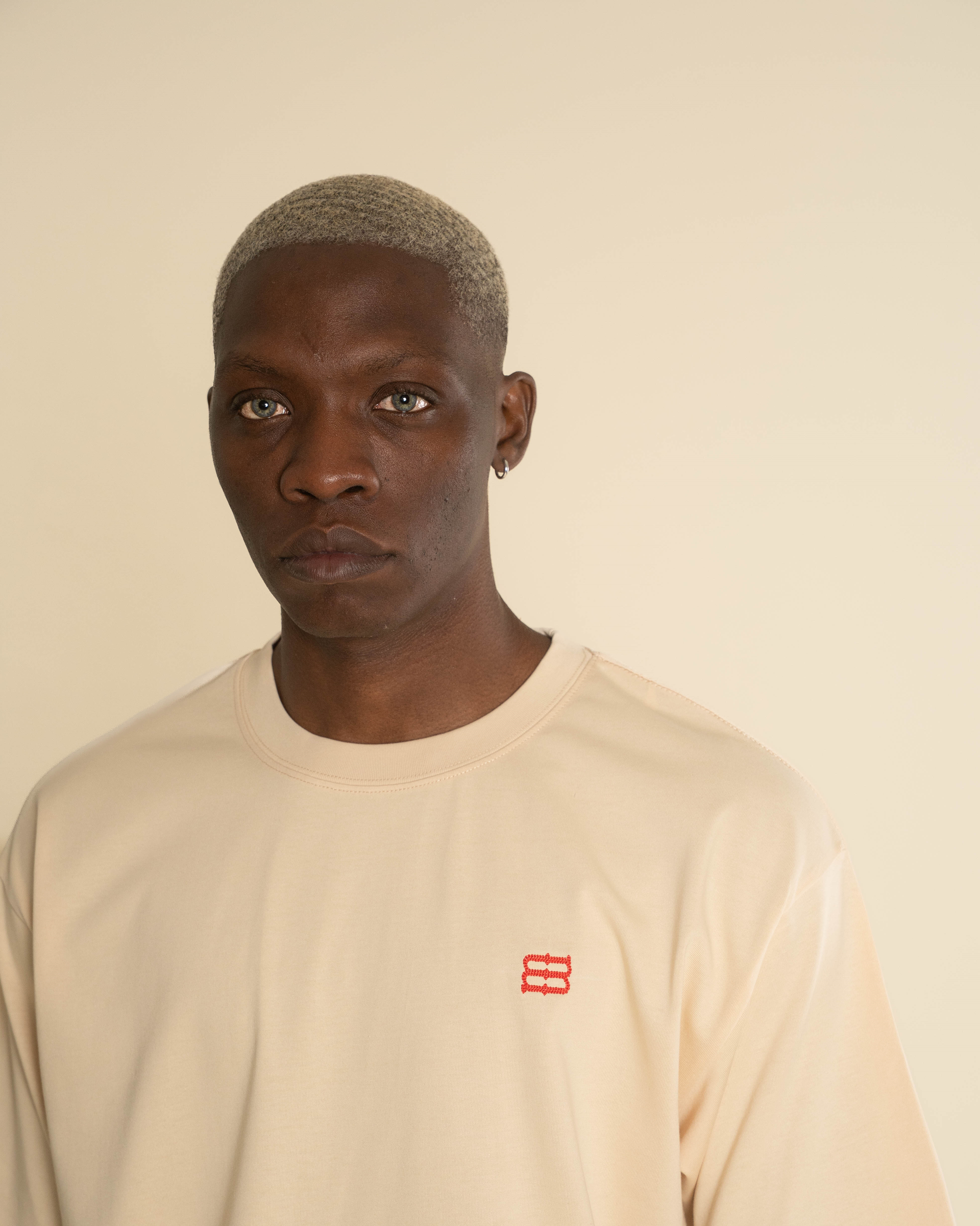 Mbroid Logo T-shirt - Cream