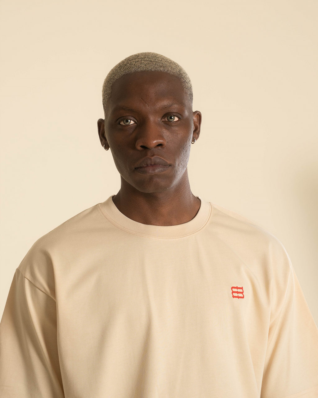 Mbroid Logo T-shirt - Cream