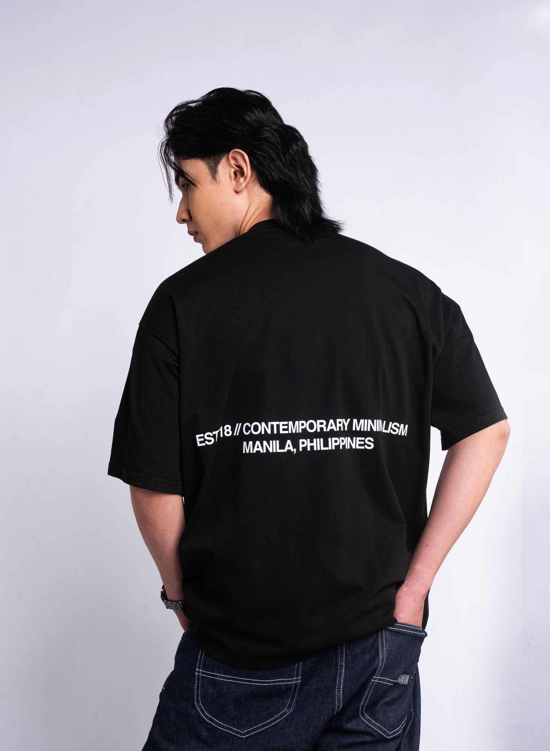 Mnml Manila Logo T-shirt - Black