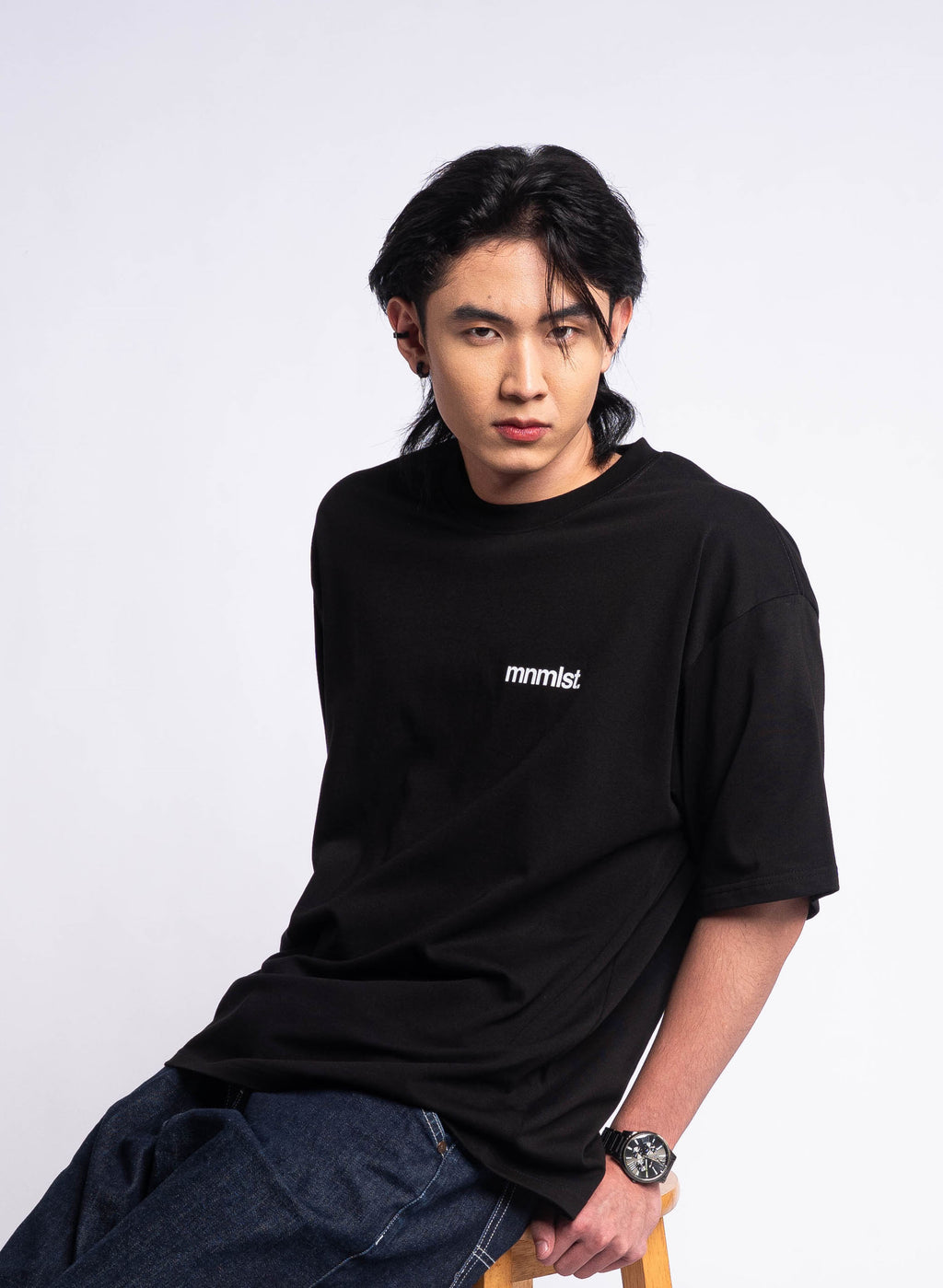 Mnml Manila Logo T-shirt - Black