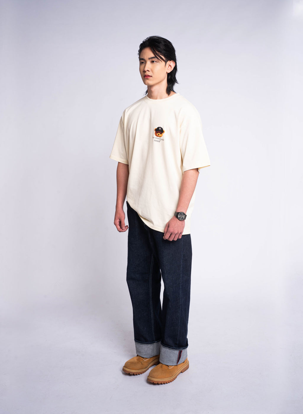 Bear Logo T-shirt - Cream