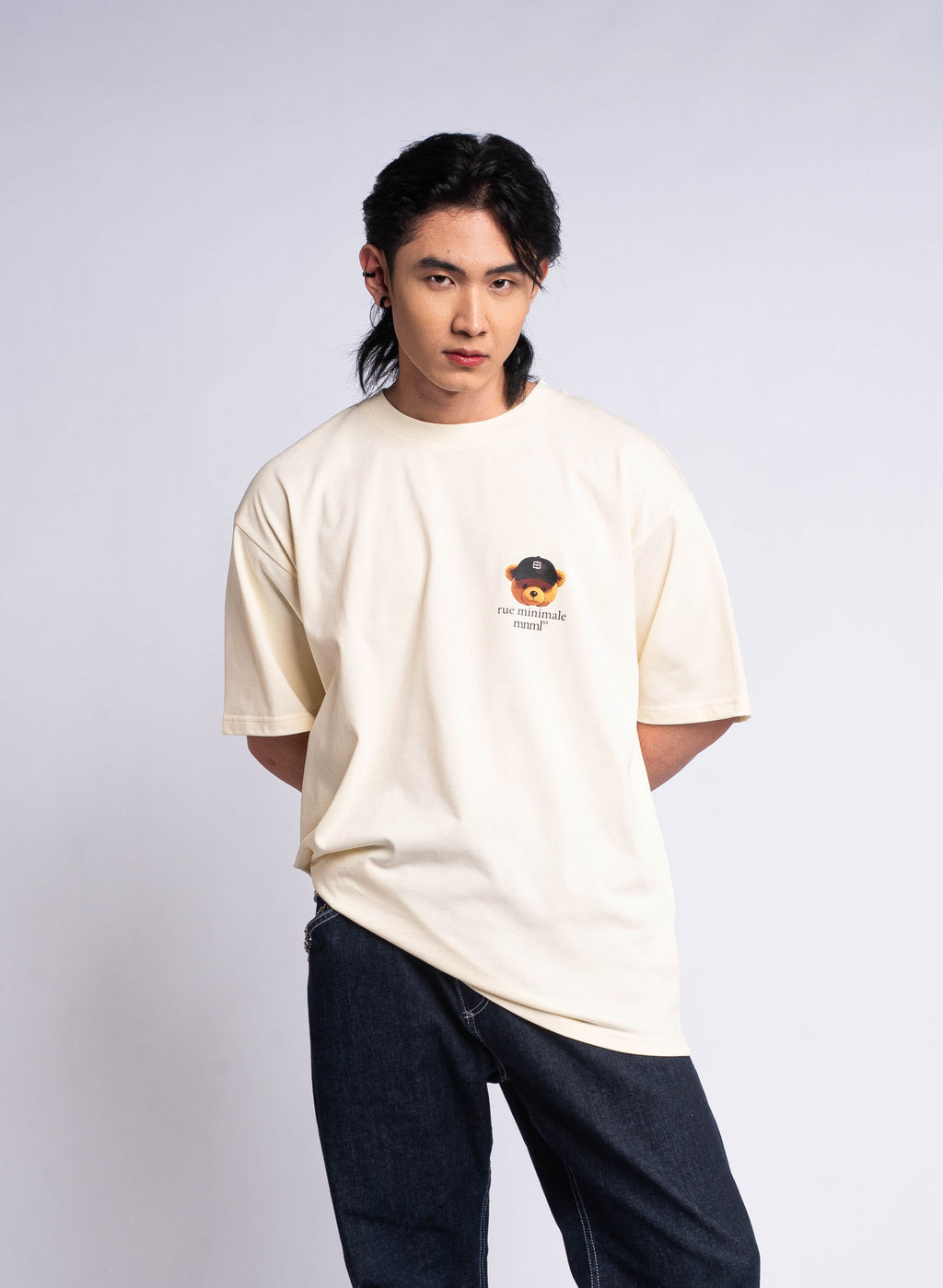 Bear Logo T-shirt - Cream