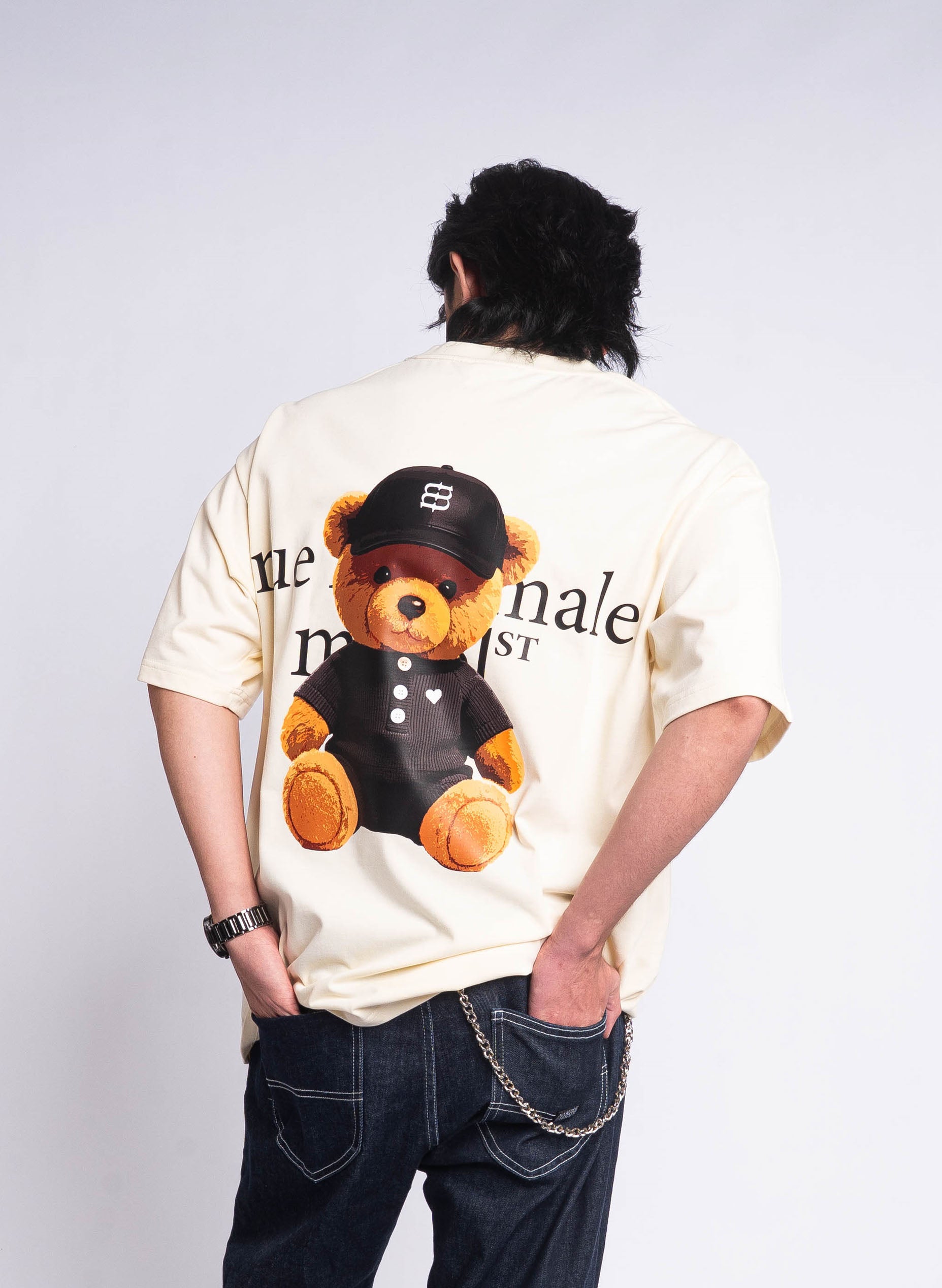 Bear Logo T-shirt - Cream
