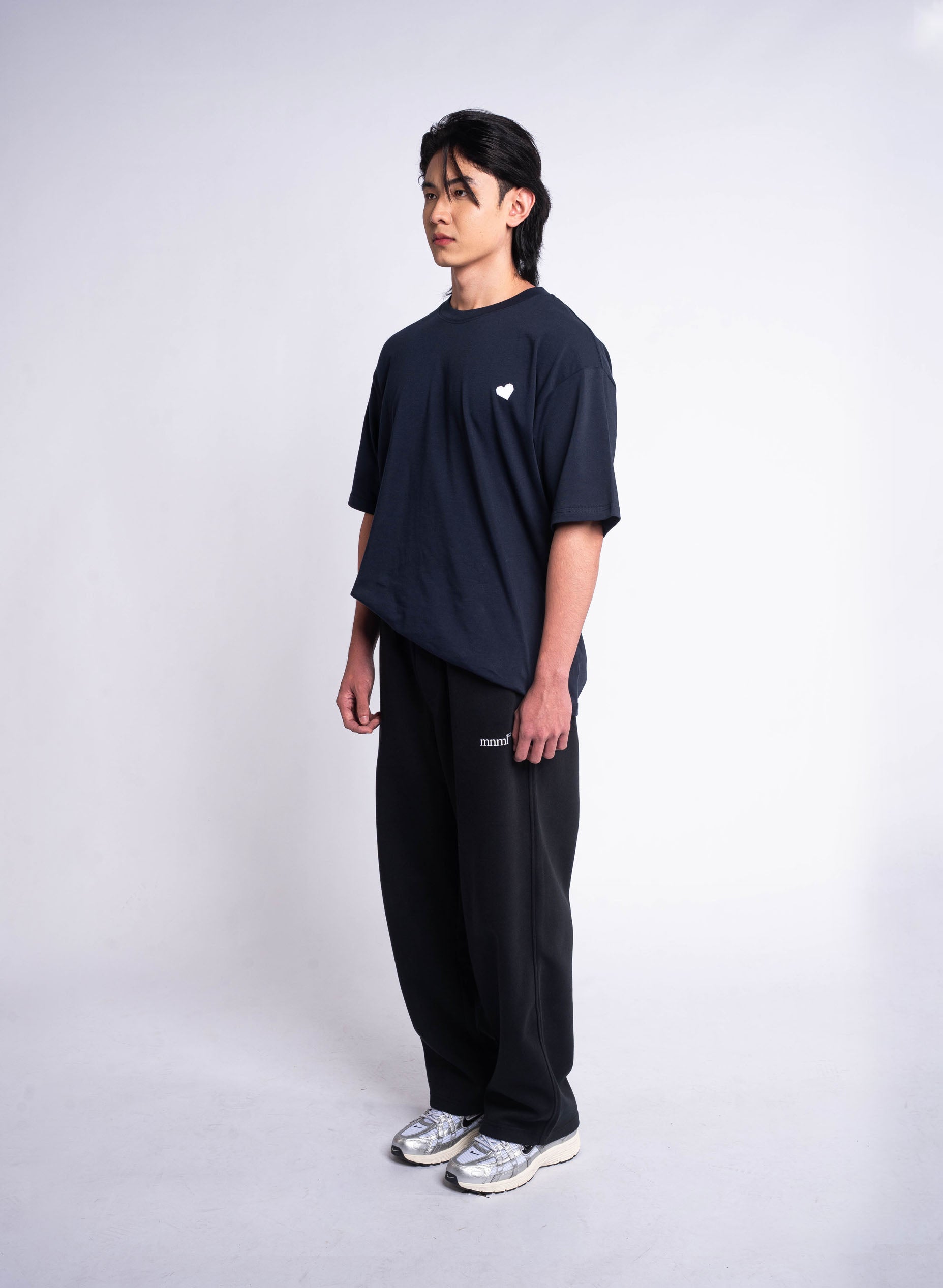 Heart Logo T-shirt - Navy blue