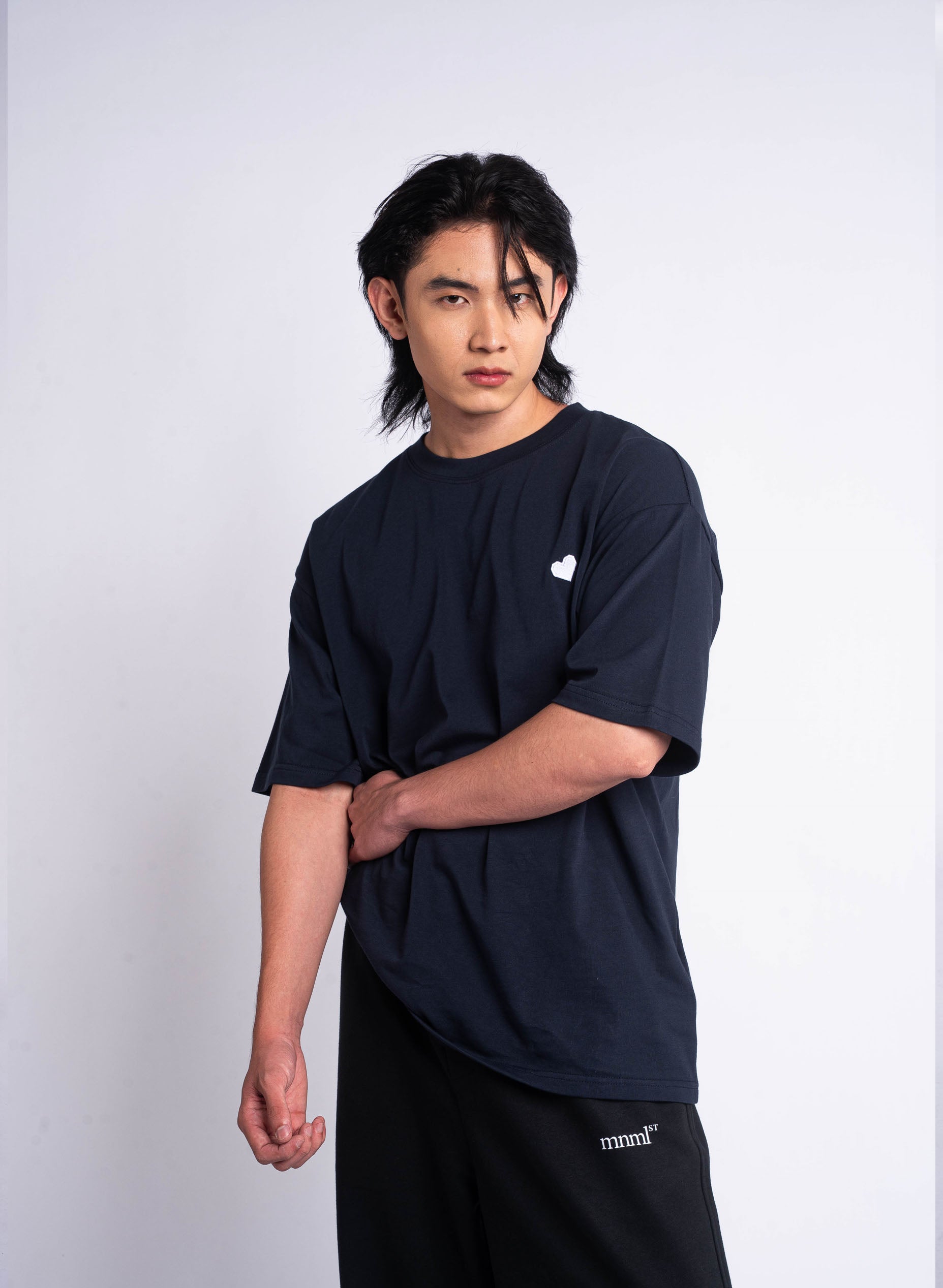 Heart Logo T-shirt - Navy blue