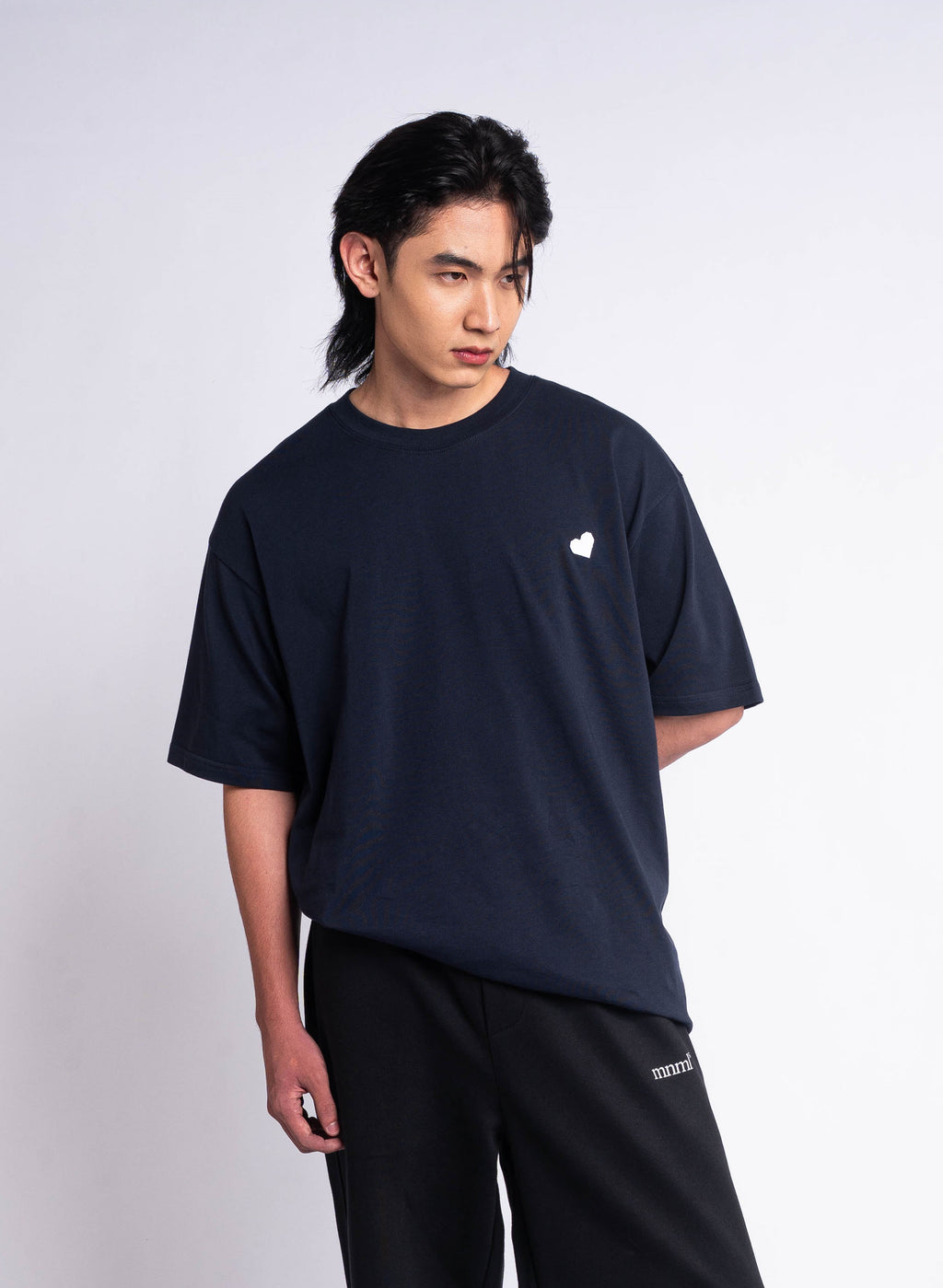 Heart Logo T-shirt - Navy blue