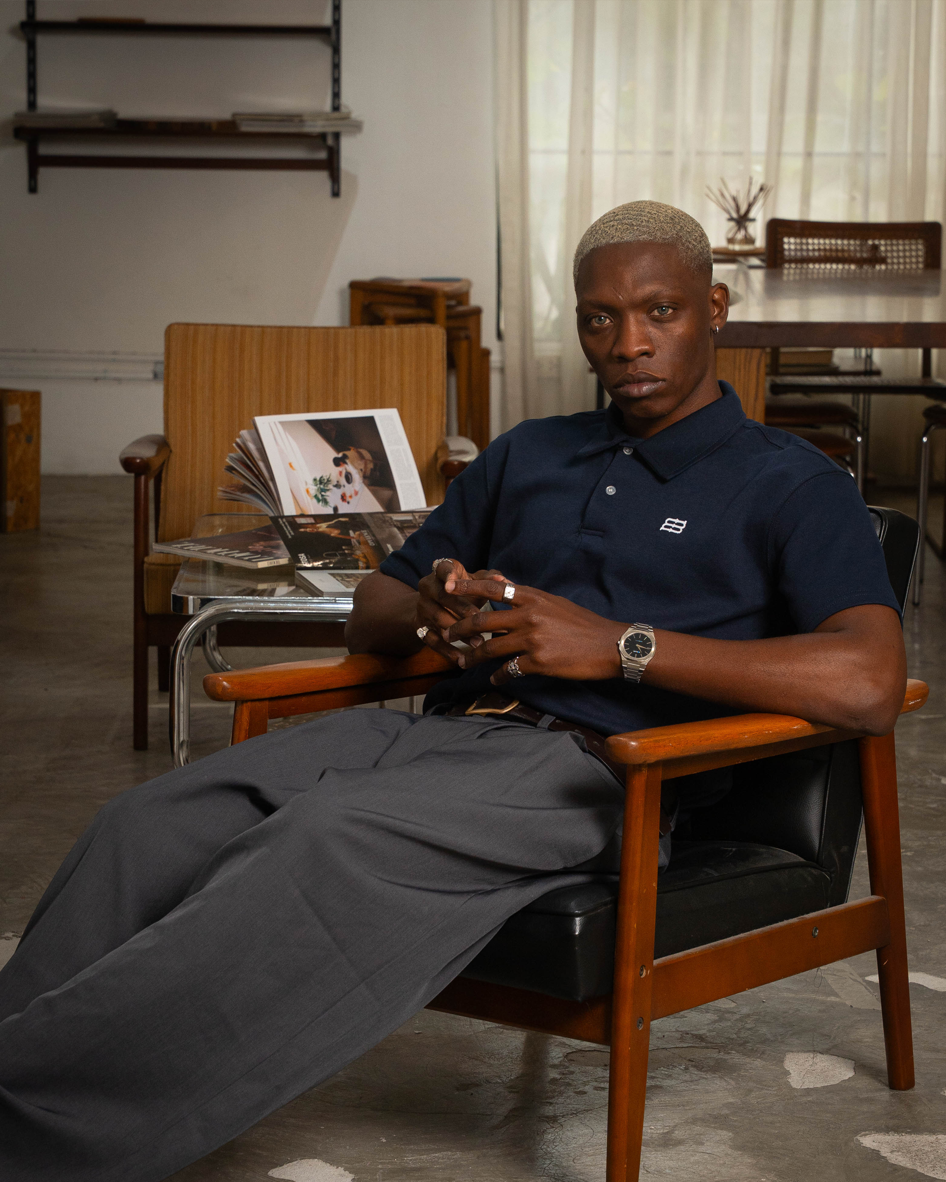 Mbroid Logo Polo-shirt - Navy Blue