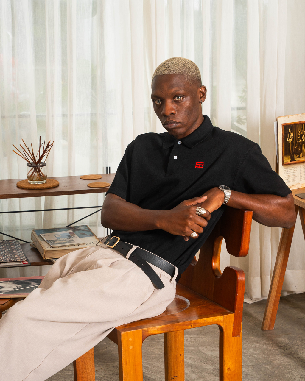 Mbroid Logo Polo-shirt - Black